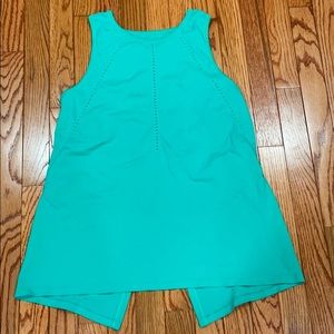 Athleta Green Tie Back Tank Top-M